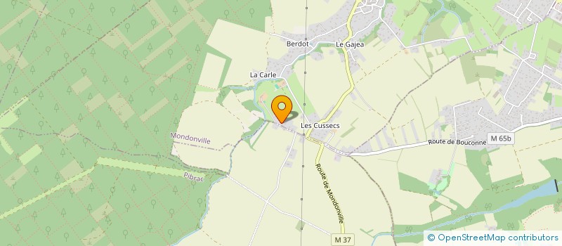 localisation de l'entreprise MADAME LUCIE GOBBO  MONDONVILLE