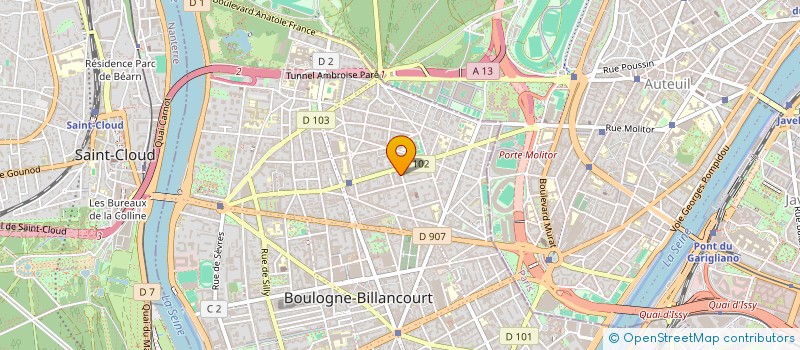 localisation de l'entreprise MADAME LUCIE GOBERVILLE à BOULOGNE-BILLANCOURT