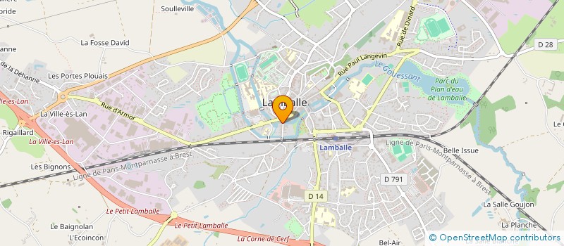 localisation de l'entreprise MADAME LUCIE GODARD  LAMBALLE-ARMOR