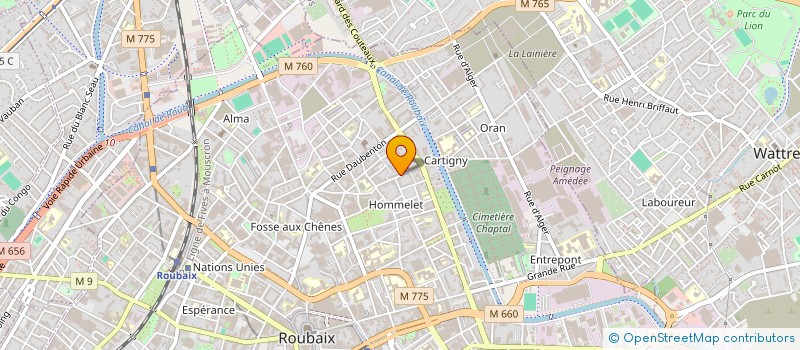 localisation de l'entreprise MADAME LUCIE GOMES à ROUBAIX