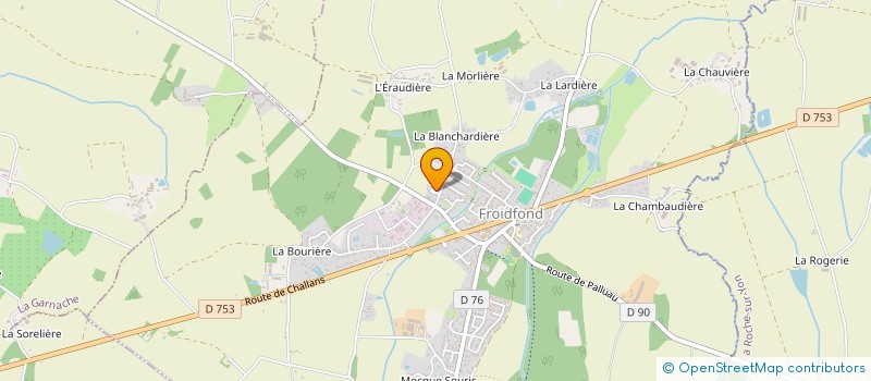 localisation de l'entreprise MADAME LUCIE GOURDELIER  FROIDFOND