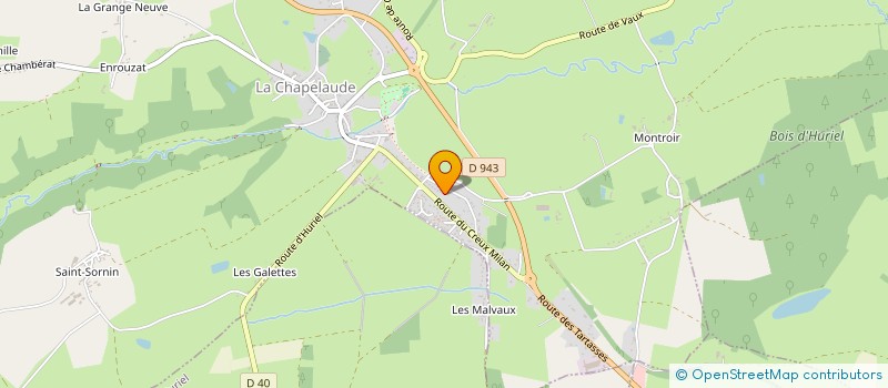 localisation de l'entreprise MADAME LUCIE GRANDET  LA CHAPELAUDE