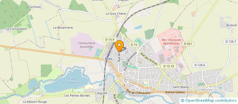 localisation de l'entreprise MADAME LUCIE GRANDIN à BROU