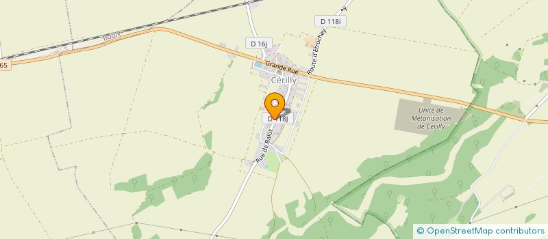 localisation de l'entreprise MADAME LUCIE GRANDJEAN  CERILLY