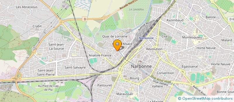 localisation de l'entreprise MADAME LUCIE GRANIER  NARBONNE