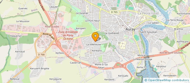 localisation de l'entreprise MADAME LUCIE GRAVAUD à AURAY
