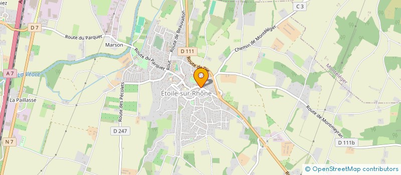 localisation de l'entreprise MADAME LUCIE GRAVELOT  ETOILE-SUR-RHONE