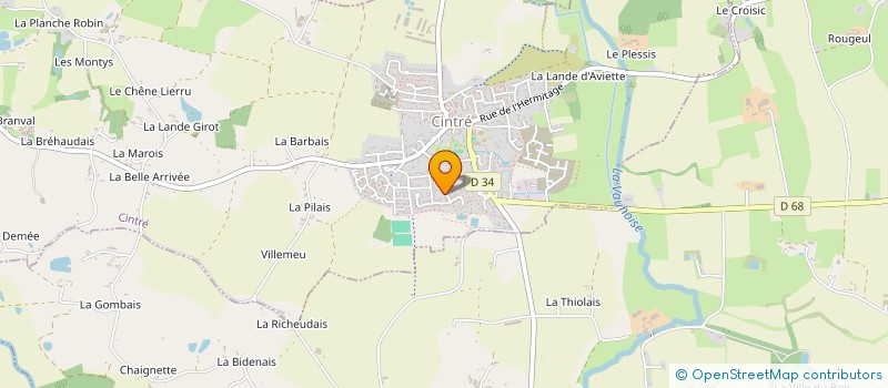 localisation de l'entreprise MADAME LUCIE GRIMAULT  CINTRE