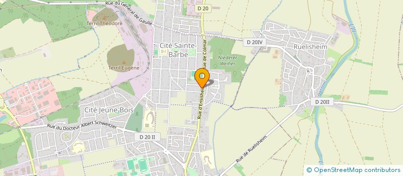 localisation de l'entreprise MADAME LUCIE GROH  WITTENHEIM