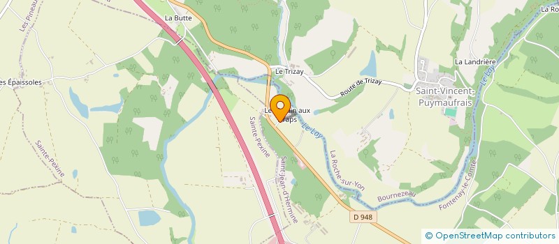 localisation de l'entreprise MADAME LUCIE GROLLIER  SAINTE-HERMINE