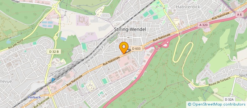 localisation de l'entreprise MADAME LUCIE GRUN NEDICKER  STIRING-WENDEL