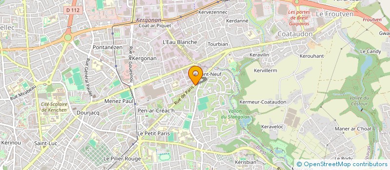 localisation de l'entreprise MADAME LUCIE GUEGUEN à BREST