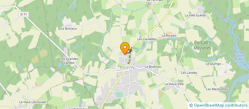 localisation de l'entreprise MADAME LUCIE GUERIN  BRUSVILY