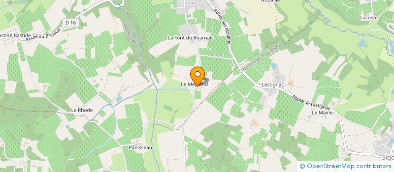 localisation de l'entreprise MADAME LUCIE GUEYLARD  CUNEGES