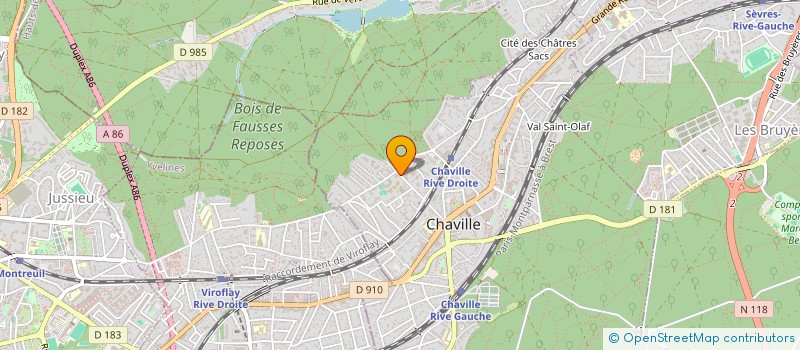 localisation de l'entreprise MADAME LUCIE GUILBAULT à CHAVILLE