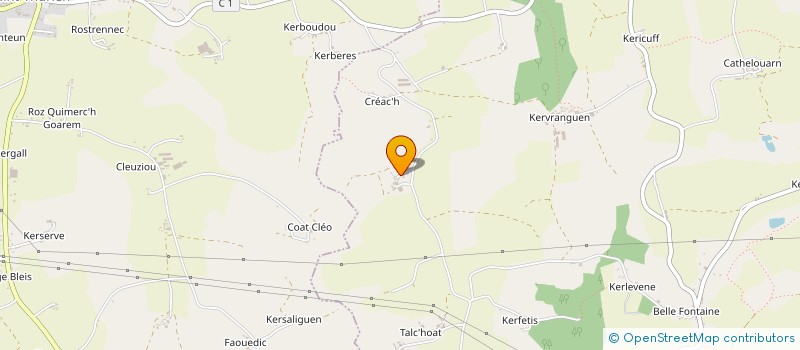 localisation de l'entreprise MADAME LUCIE GUILLORE  QUERRIEN