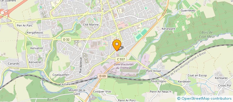 localisation de l'entreprise MADAME LUCIE GUIVARCH  LANDIVISIAU