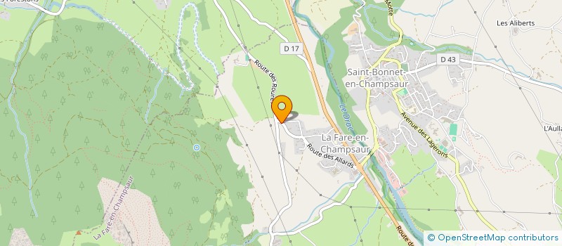 localisation de l'entreprise MADAME LUCIE GULDALIAN  LA FARE-EN-CHAMPSAUR