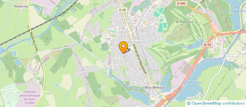 localisation de l'entreprise MADAME LUCIE HADJEM  MONTCHANIN