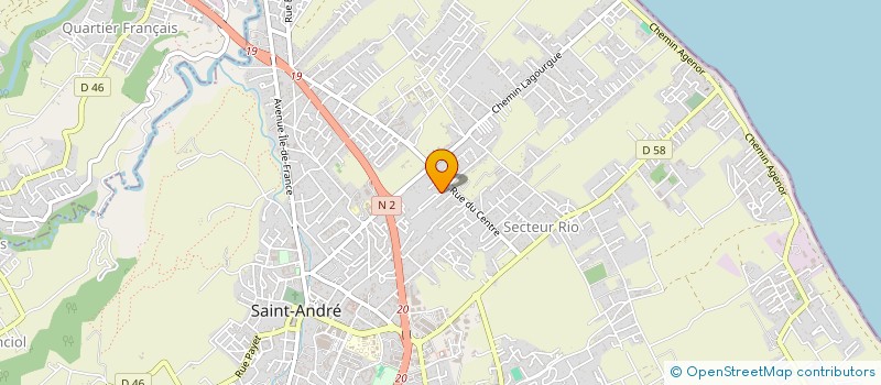 localisation de l'entreprise MADAME LUCIE HAILLOT à SAINT-ANDRE