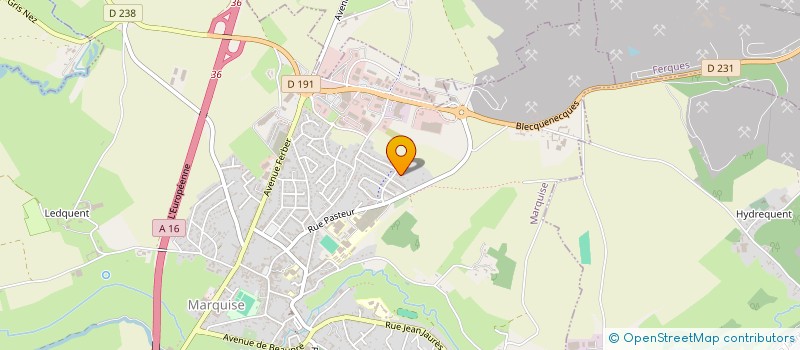 localisation de l'entreprise MADAME LUCIE HANQUEZ  MARQUISE