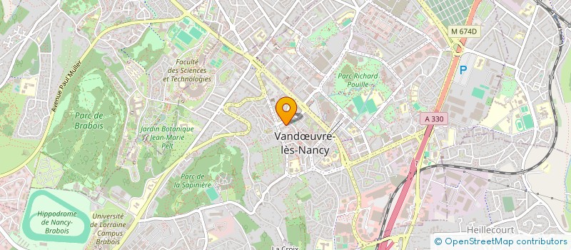 localisation de l'entreprise MADAME LUCIE HAZARD  VANDUVRE-LES-NANCY