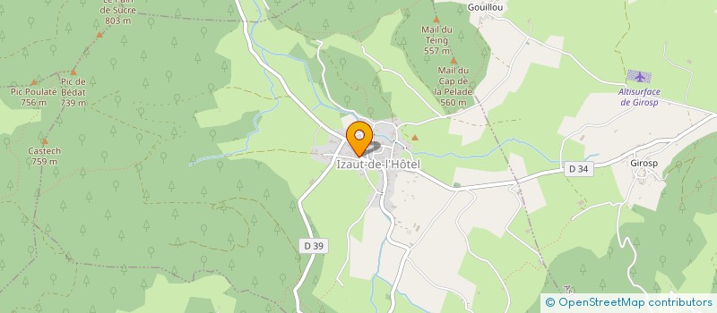 localisation de l'entreprise MADAME LUCIE HOLTZMANN  IZAUT-DE-L'HOTEL