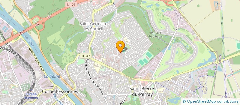 localisation de l'entreprise MADAME LUCIE HOUDET  SAINT-GERMAIN-LES-CORBEIL