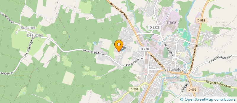 localisation de l'entreprise MADAME LUCIE JACQUEMOND  CASTELJALOUX