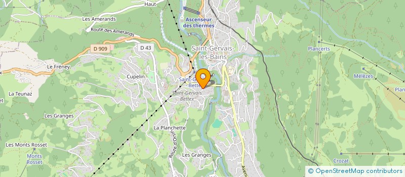 localisation de l'entreprise MADAME LUCIE JAMES  SAINT-GERVAIS-LES-BAINS