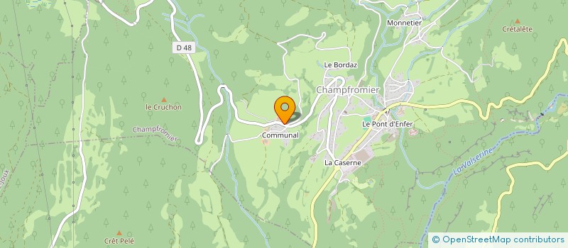 localisation de l'entreprise MADAME LUCIE JAMSIN à CHAMPFROMIER