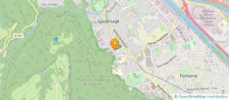 localisation de l'entreprise MADAME LUCIE JANIOUD  SASSENAGE