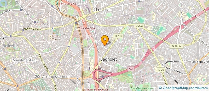 localisation de l'entreprise MADAME LUCIE JEAN à BAGNOLET