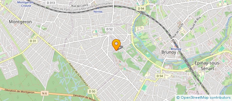 localisation de l'entreprise MADAME LUCIE JEAN  BRUNOY