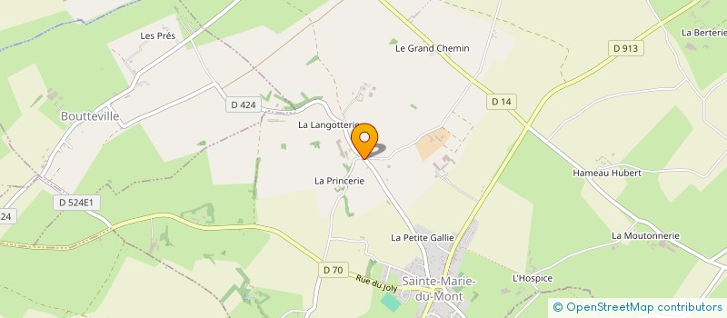 localisation de l'entreprise MADAME LUCIE JEANNE  SAINTE-MARIE-DU-MONT