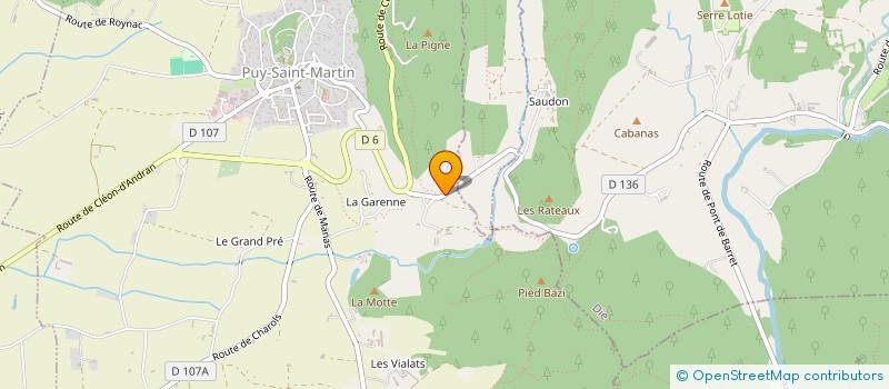 localisation de l'entreprise MADAME LUCIE JEANNE ANNIE VAUTHIER  PUY-SAINT-MARTIN