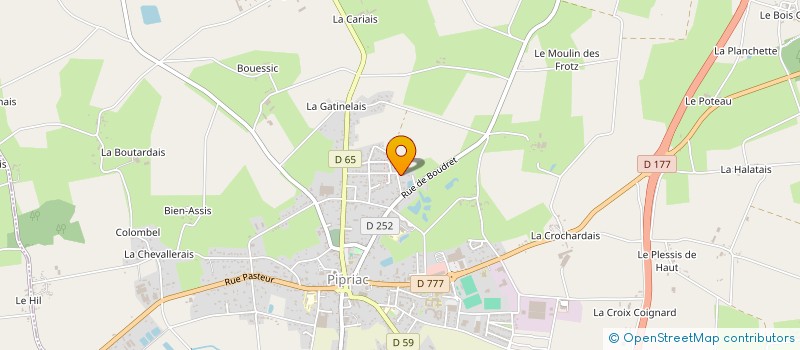 localisation de l'entreprise MADAME LUCIE JEFFRAY  PIPRIAC