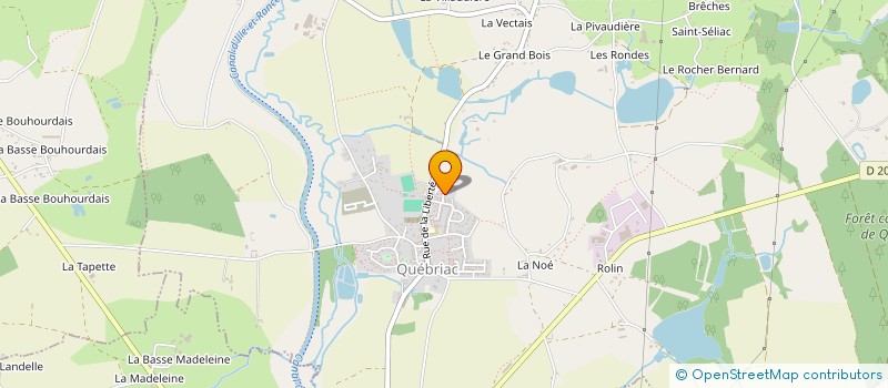 localisation de l'entreprise MADAME LUCIE JEHANNIN  QUEBRIAC