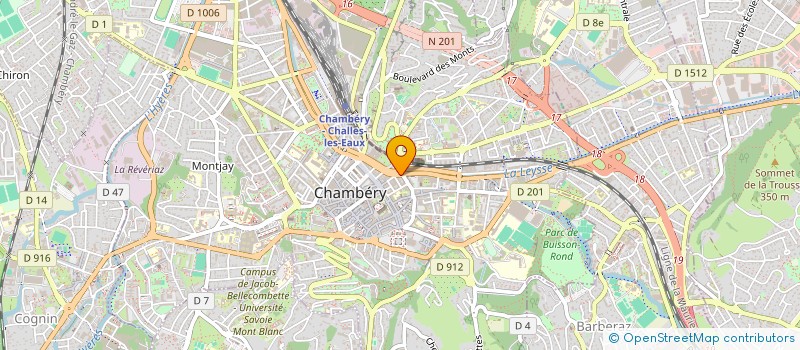 localisation de l'entreprise MADAME LUCIE JOUZEL  CHAMBERY