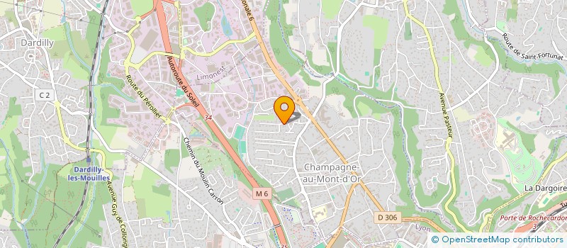 localisation de l'entreprise MADAME LUCIE KADERABEK  CHAMPAGNE-AU-MONT-D'OR