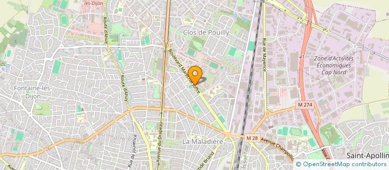 localisation de l'entreprise MADAME LUCIE KAMINSKI  DIJON