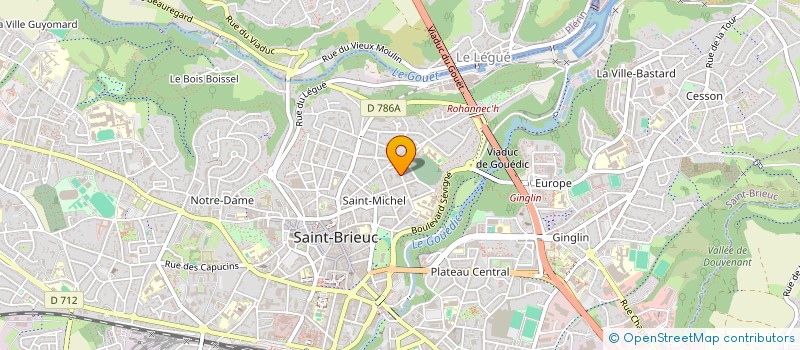 localisation de l'entreprise MADAME LUCIE KERANFLEC'H à SAINT-BRIEUC