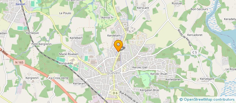 localisation de l'entreprise MADAME LUCIE KERNALEGUEN  LORIENT