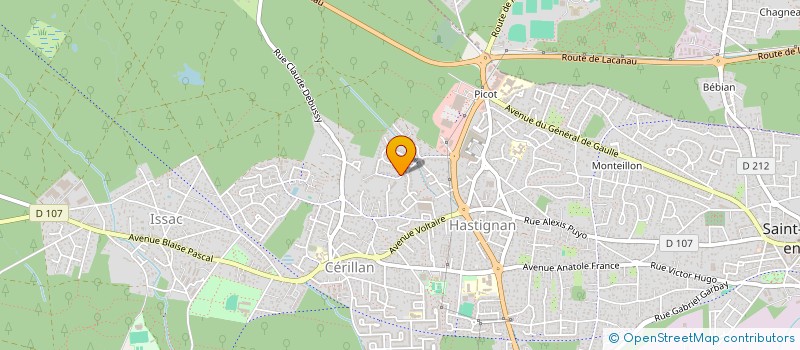 localisation de l'entreprise MADAME LUCIE KERZAZI  SAINT-MEDARD-EN-JALLES