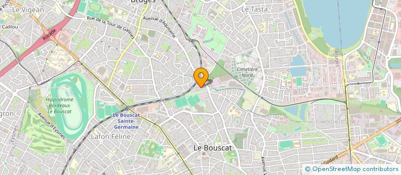 localisation de l'entreprise MADAME LUCIE LABADIE  LE BOUSCAT