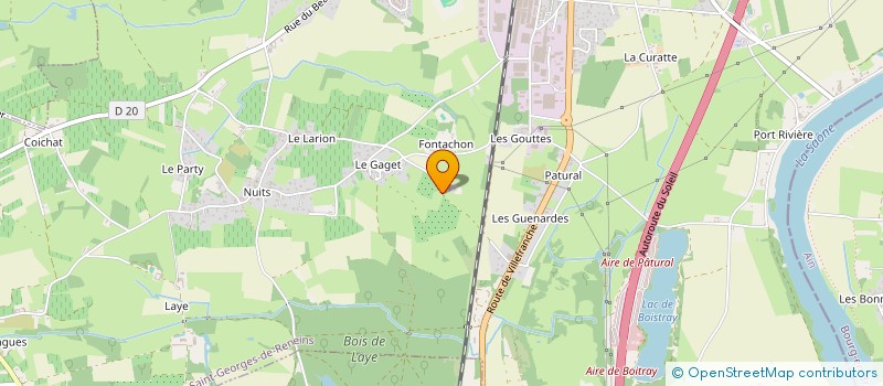 localisation de l'entreprise MADAME LUCIE LABBAYE  SAINT GEORGES DE RENEINS