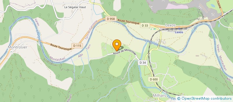 localisation de l'entreprise MADAME LUCIE LACHEZE  MILHARS