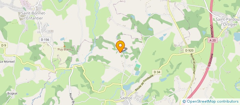 localisation de l'entreprise MADAME LUCIE LACOMBE  SADROC