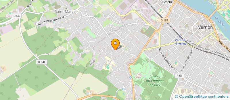 localisation de l'entreprise MADAME LUCIE LACOSTE  VERNON