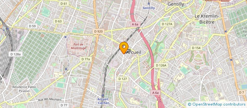 localisation de l'entreprise MADAME LUCIE LAFITTE  ARCUEIL